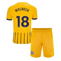 Maglie da calcio Brighton Danny Welbeck #18 Seconda Maglia Bambino 2024-25 Manica Corta (+ Pantaloni corti)